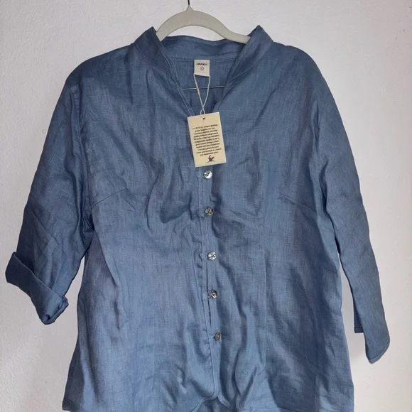 Latico Light Blue Button-Down Shirt - Picture 3 of 3